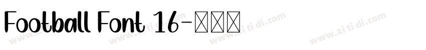 Football Font 16字体转换